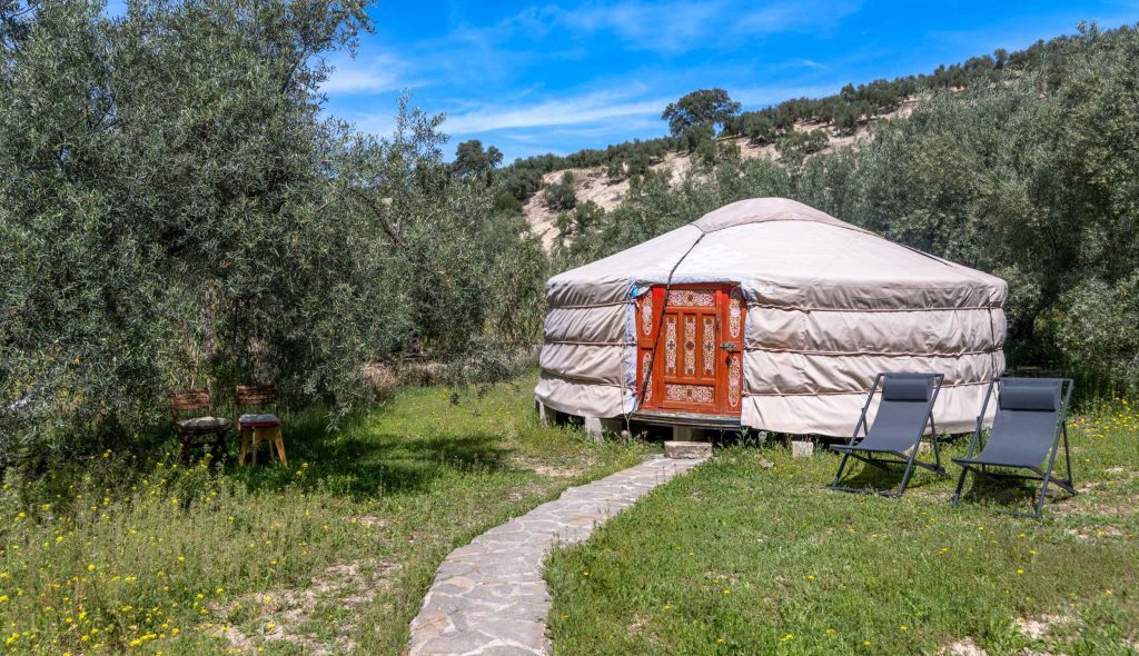 Glamping Yurt B&B Casa Valle de Oro Andalusie vakantiehuis HOLASPAIN
