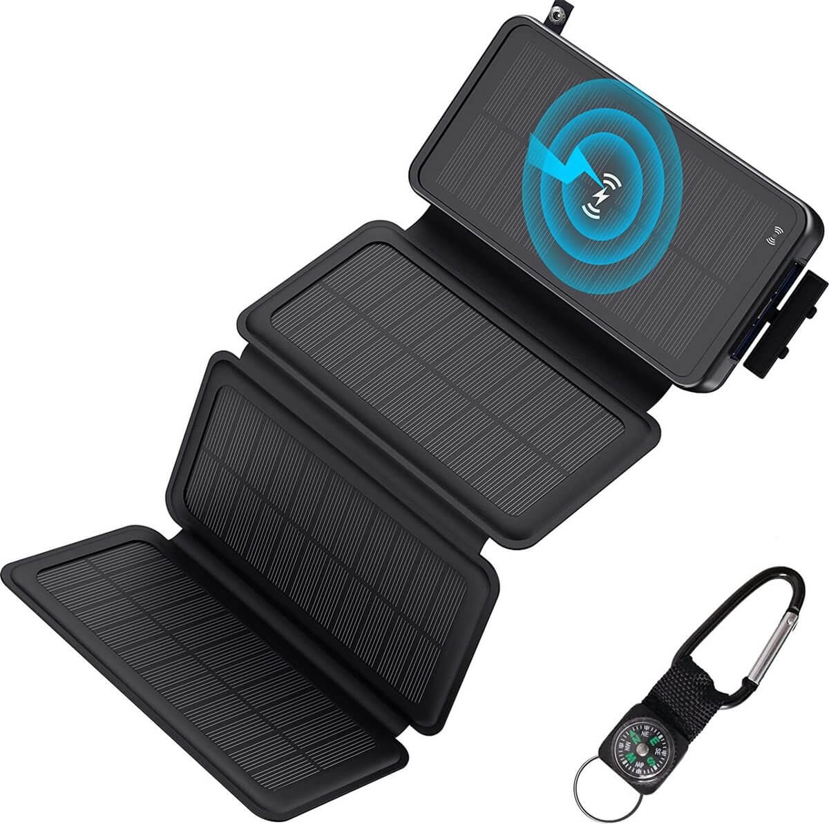 HOLASPAIN Travel Must-haves suitcase solar powerbank