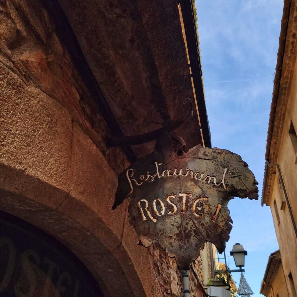 Rostei Begur restaurant tips COSTA BRAVA