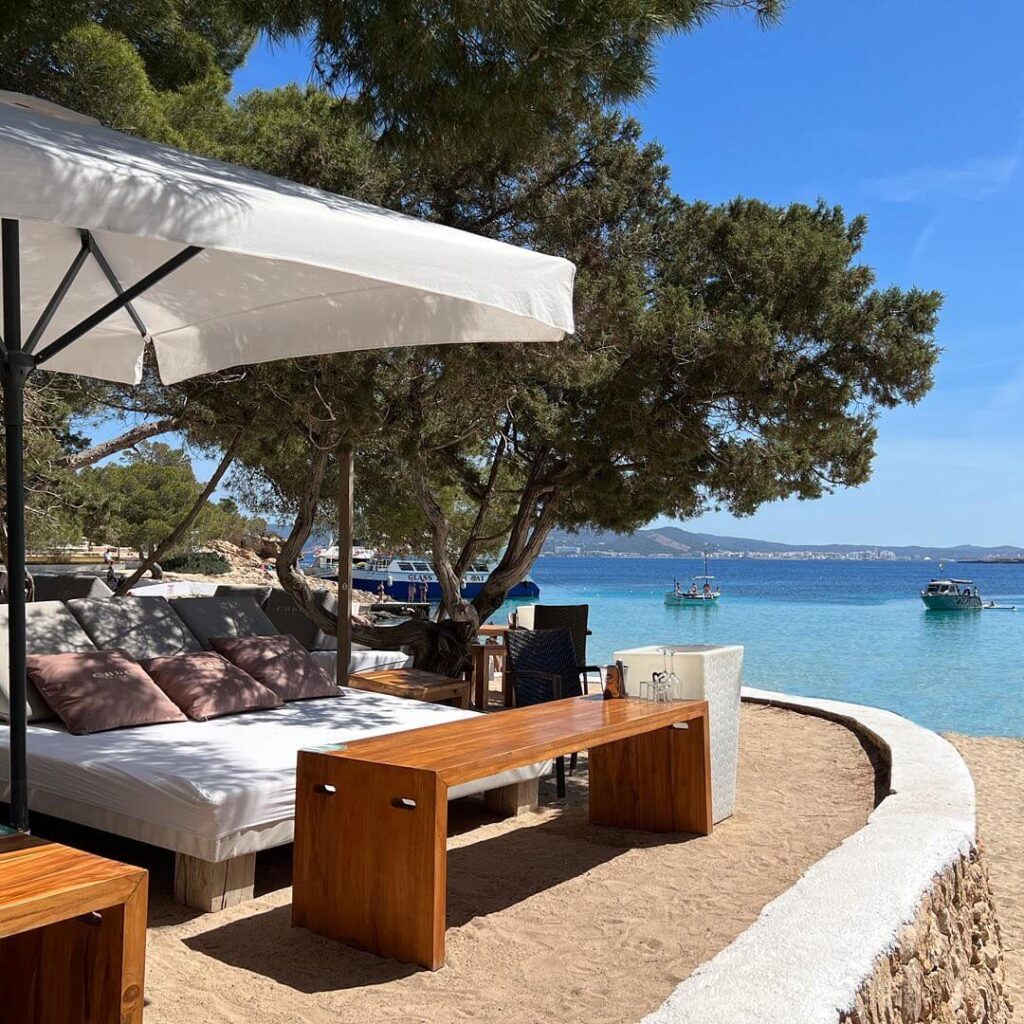 Ibiza Beaches Cala Bassa restaurant lounge CBbC beachclub 