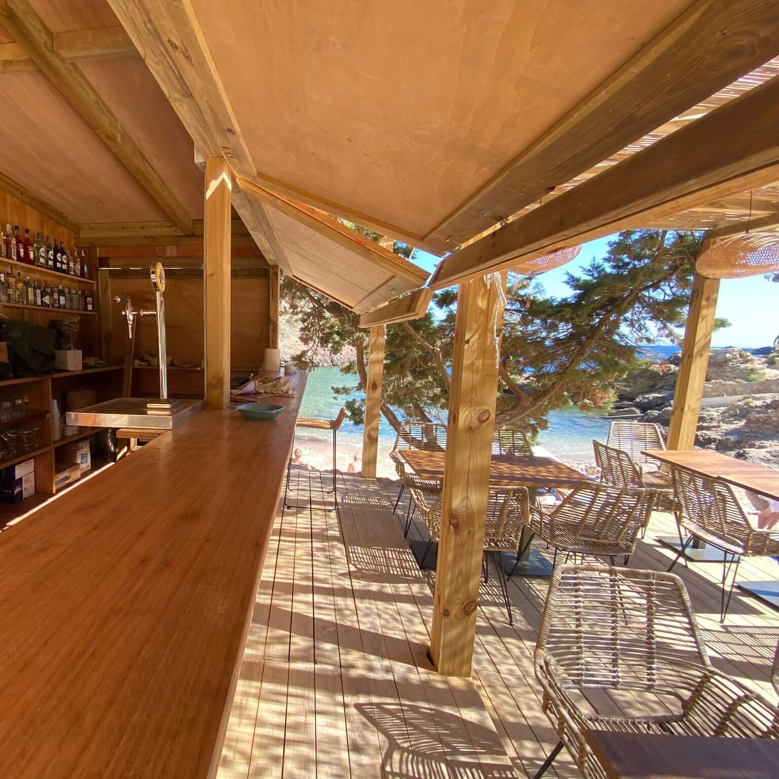 Ibiza Beaches Cala Olivera Beach bar Hydrogen