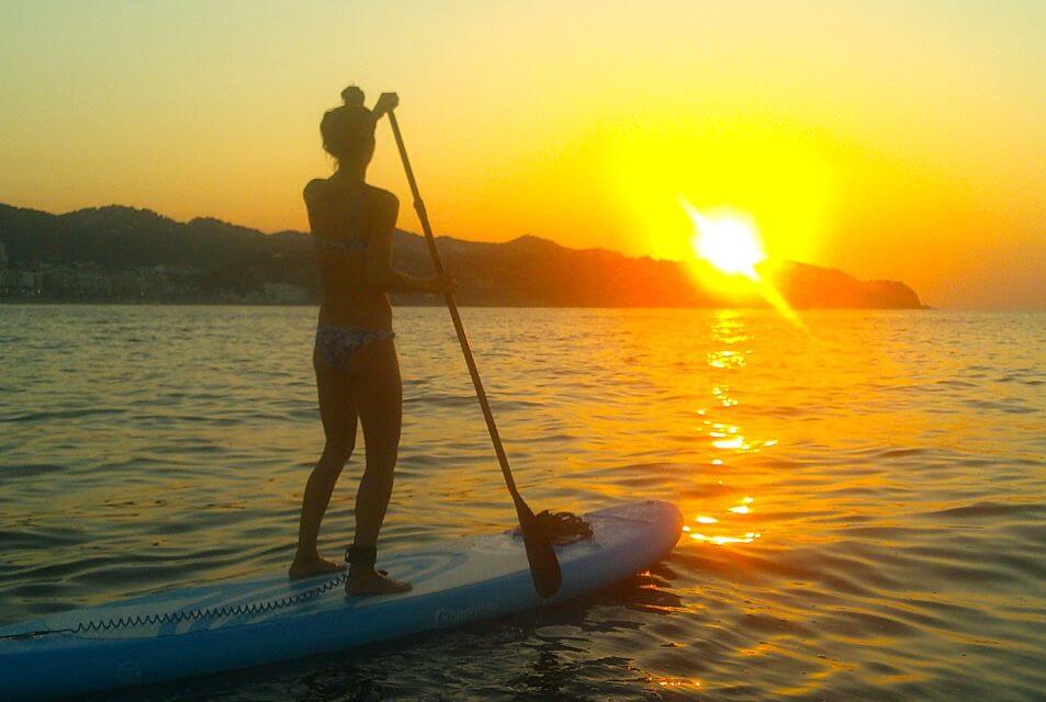 Lloret de Mar sunrise paddle board ride Costa Brava