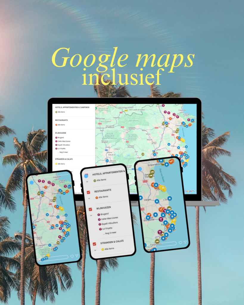 Costa Brava travel guide & interactieve Google Maps